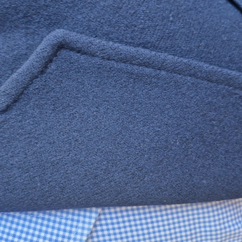 PENDLETON Dark Navy Solid Weave Tweed Virgin Wool… - image 3